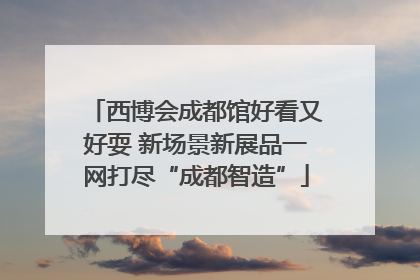 西博会成都馆好看又好耍 新场景新展品一网打尽“成都智造”