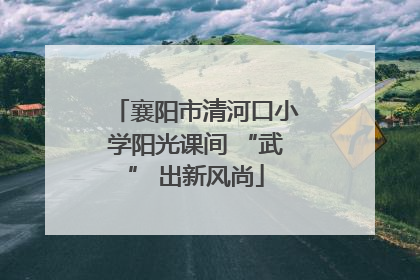 襄阳市清河口小学阳光课间 “武” 出新风尚