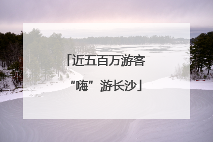近五百万游客“嗨”游长沙