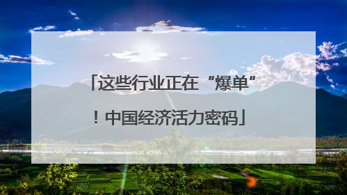 这些行业正在“爆单”！中国经济活力密码