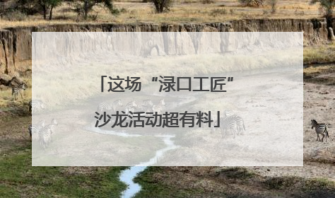 这场“渌口工匠”沙龙活动超有料
