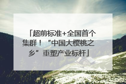超前标准+全国首个集群！“中国大樱桃之乡”重塑产业标杆