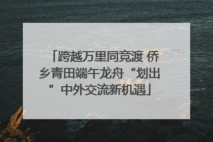 跨越万里同竞渡 侨乡青田端午龙舟“划出”中外交流新机遇