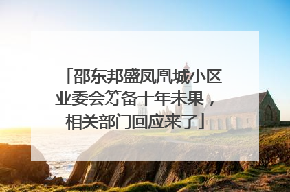 邵东邦盛凤凰城小区业委会筹备十年未果，相关部门回应来了
