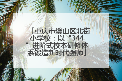 重庆市璧山区北街小学校：以“344”进阶式校本研修体系锻造新时代强师