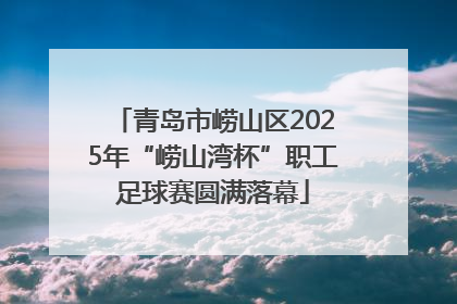 青岛市崂山区2025年“崂山湾杯”职工足球赛圆满落幕