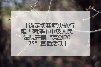 锚定切实解决执行难！菏泽市中级人民法院开展“亮剑2025”直播活动