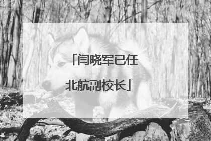闫晓军已任北航副校长