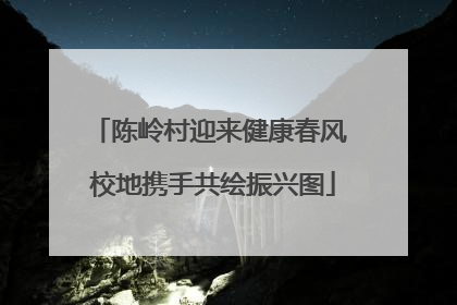陈岭村迎来健康春风 校地携手共绘振兴图