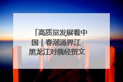 高质量发展看中国｜春潮涌界江 黑龙江对俄经贸文旅交流绿意盎然