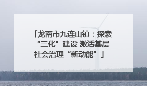 龙南市九连山镇：探索“三化”建设 激活基层社会治理“新动能”