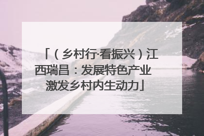 （乡村行·看振兴）江西瑞昌：发展特色产业 激发乡村内生动力