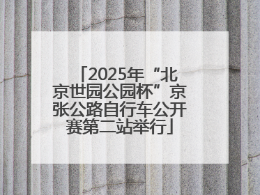 2025年“北京世园公园杯”京张公路自行车公开赛第二站举行