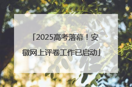 2025高考落幕！安徽网上评卷工作已启动