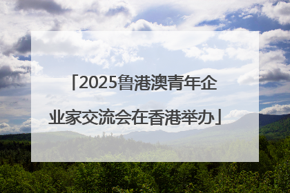 2025鲁港澳青年企业家交流会在香港举办