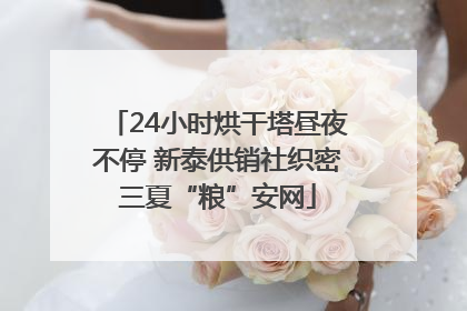 24小时烘干塔昼夜不停 新泰供销社织密三夏“粮”安网