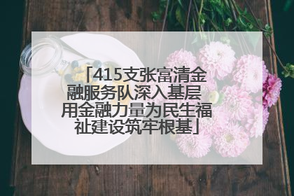 415支张富清金融服务队深入基层 用金融力量为民生福祉建设筑牢根基