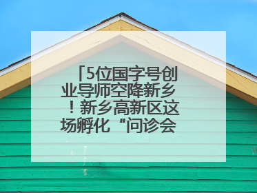 5位国字号创业导师空降新乡！新乡高新区这场孵化“问诊会”干货满满
