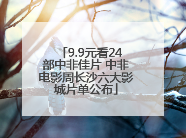 9.9元看24部中非佳片 中非电影周长沙六大影城片单公布