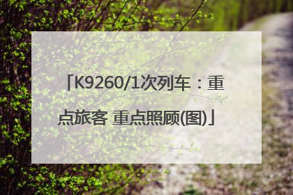 K9260/1次列车：重点旅客 重点照顾(图)